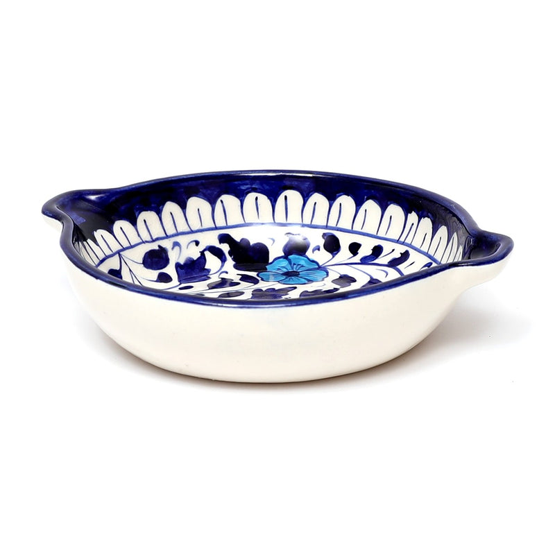 Platter Ceramic Blue White 83FE7 - Habitt