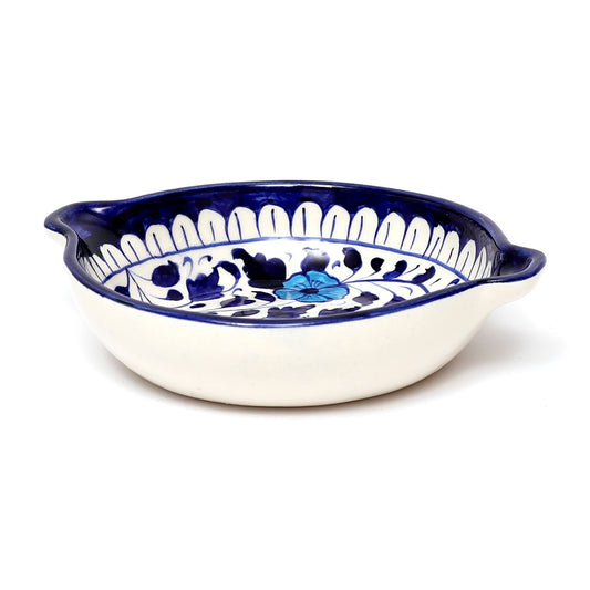 Platter Ceramic Blue White 83FE7 - Habitt