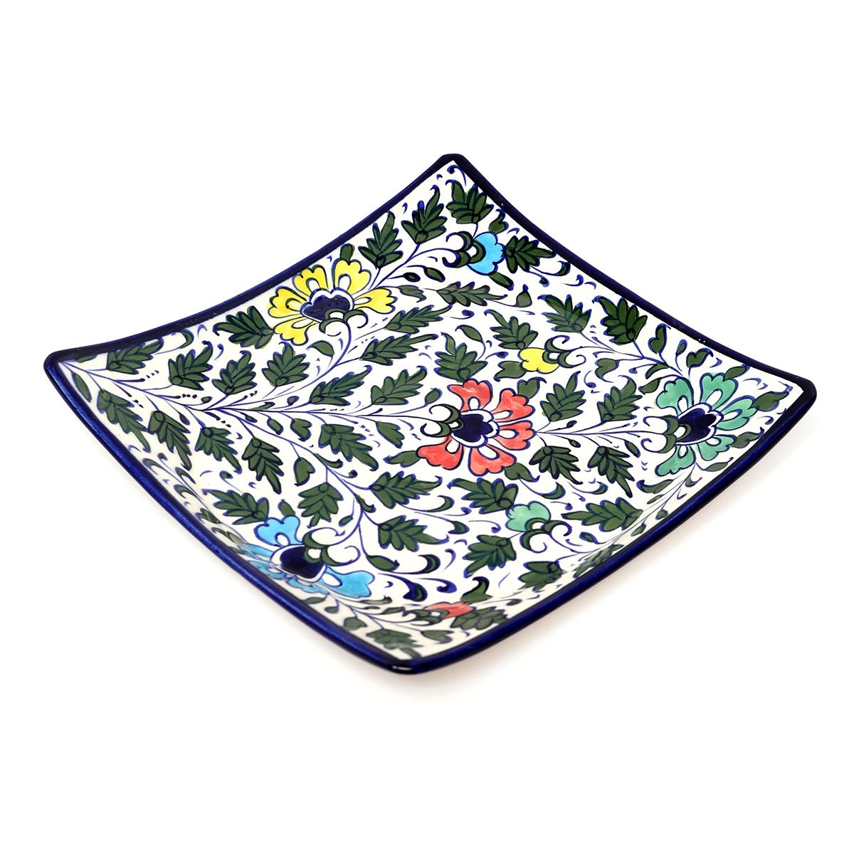 Platter Ceramic Blue White 9CCFC