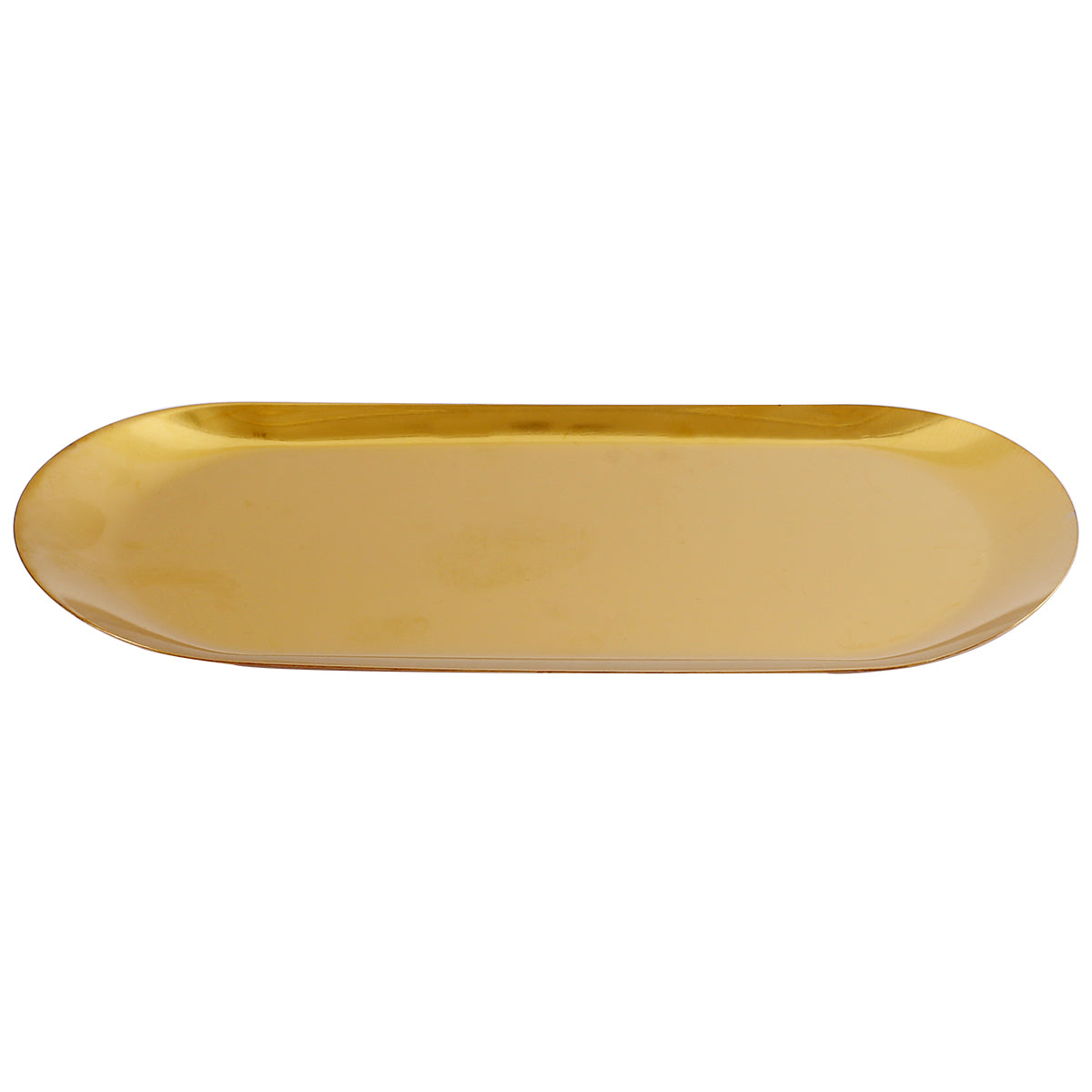 GOLDEN TRAY OVAL 30 X 12 Cm