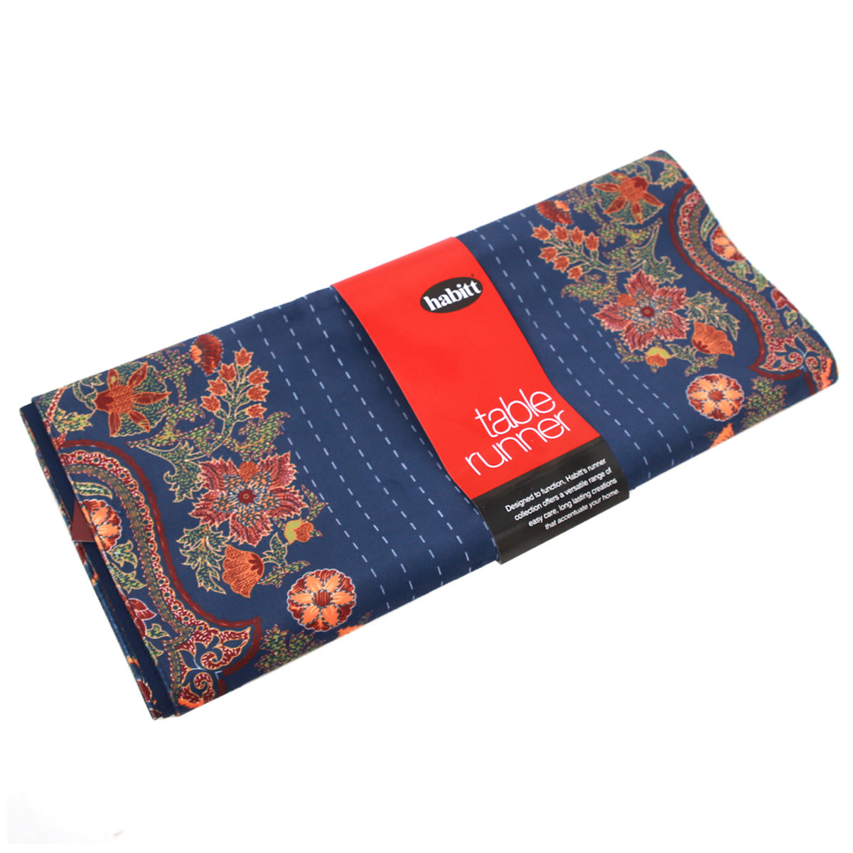 KASHMIRI BLUE KANTHA RUNNER 14X72"