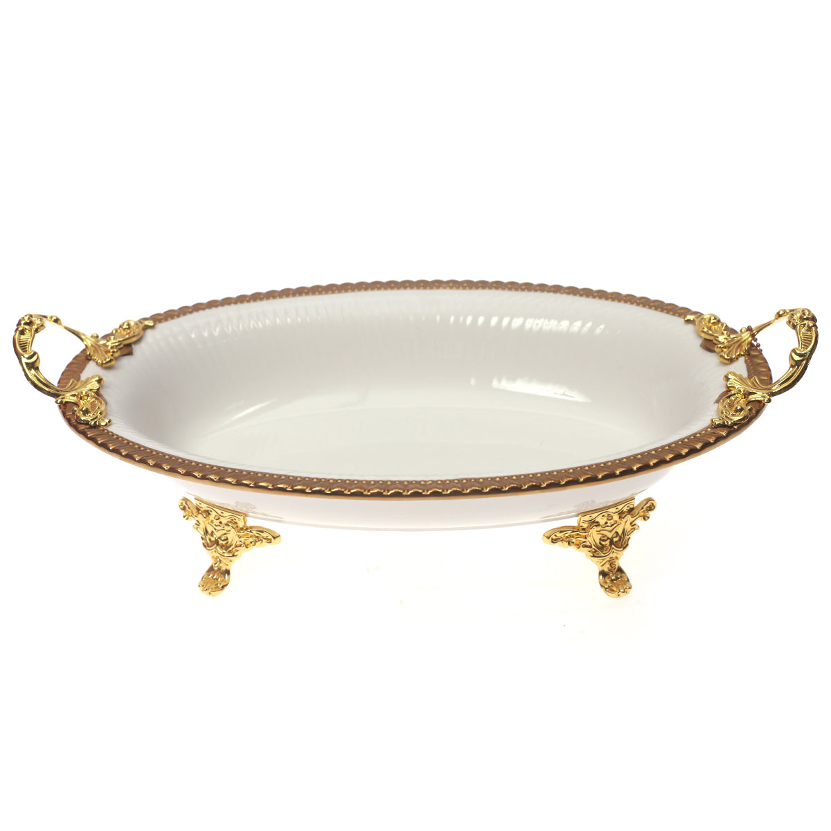 AB-77 36x22cm Oval Dish White (G)