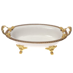 AB-78 31x18cm Oval Dish White (G)