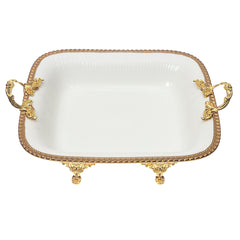 AB-79 33x31cm Square Dish White (G)