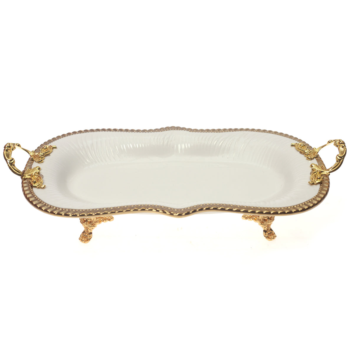 AB-59 28x23cm Long Dish White (G) 6c