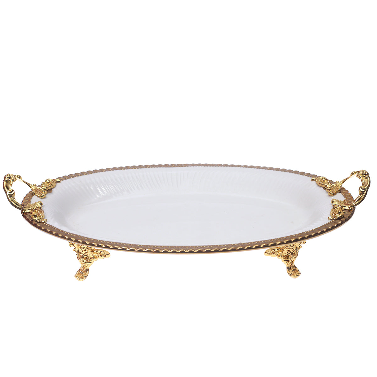 AB-65 38x23cm Oval Dish White (G)