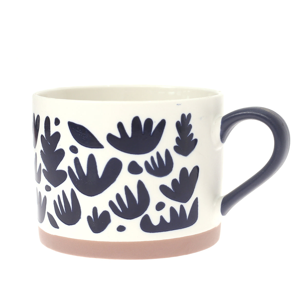 Soup Mug Leaf White.SD-003