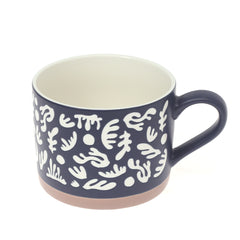 Soup Mug Leaf Black.SD-003