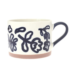 Soup Mug Flower White.SD-003