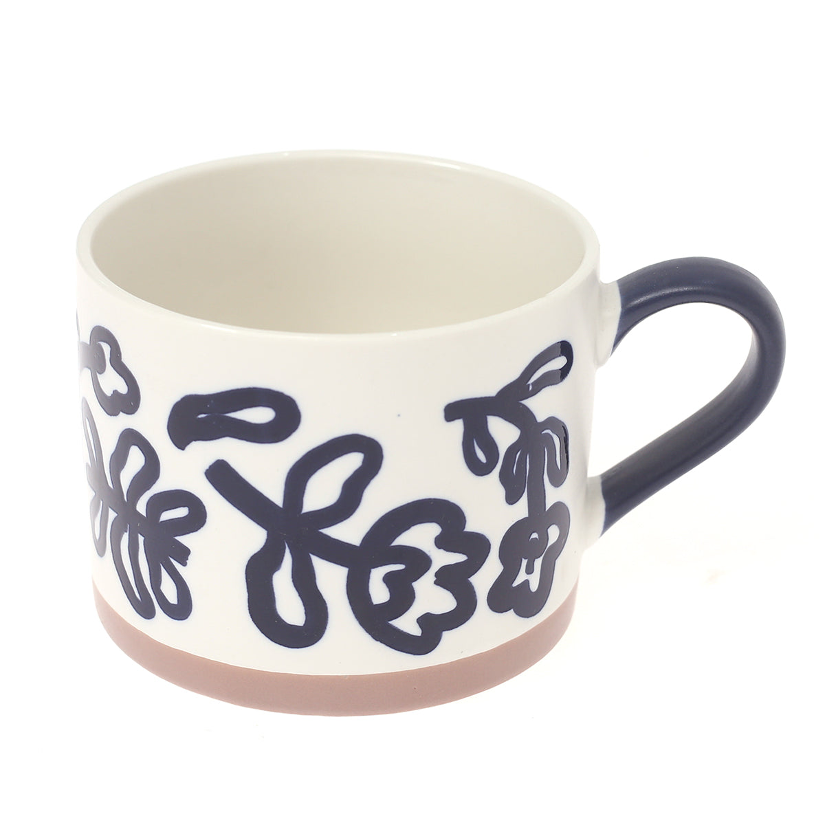 Soup Mug Flower White.SD-003