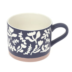 Soup Mug Flower Black.SD-003