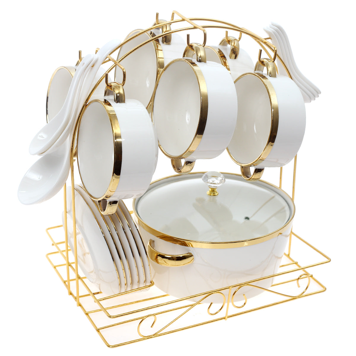 22Pcs Soup Set Plain 2872 White