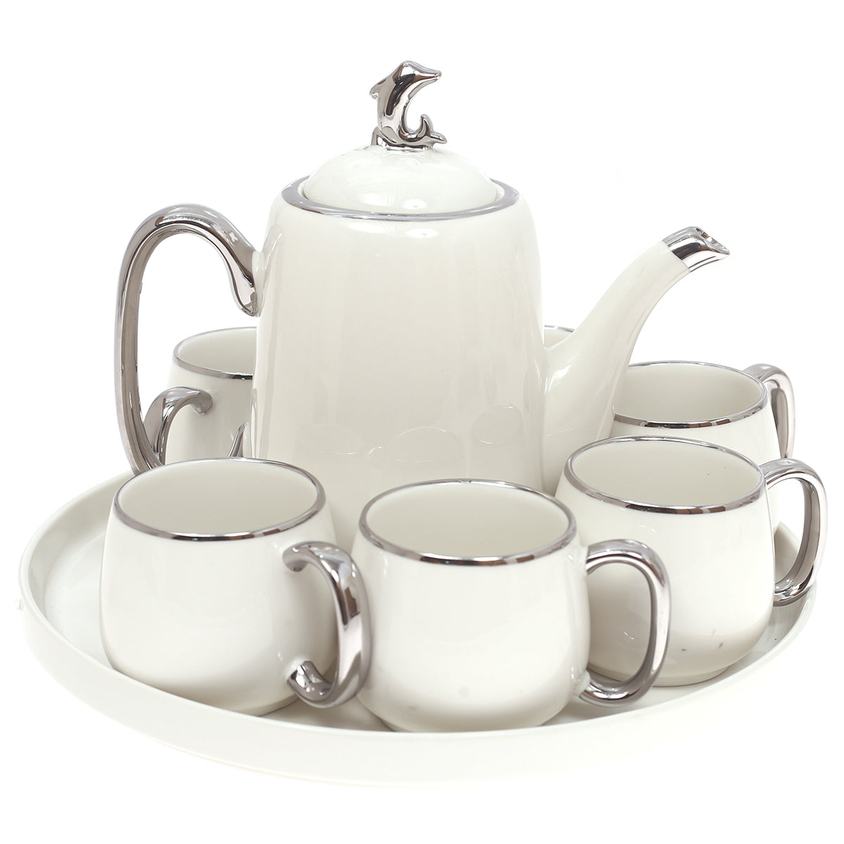 Tea Set W/Revolving Tray ABC-5