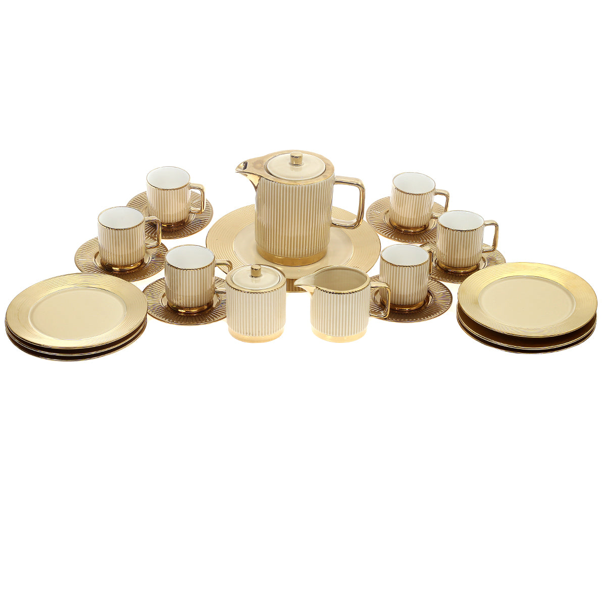 24PCS TEA SET (BEIGE) 2252