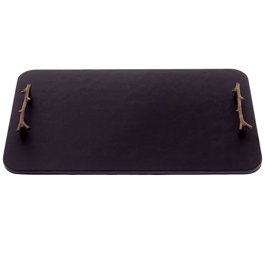 Leather tray (Black) - Habitt