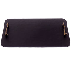 Leather tray (Black)