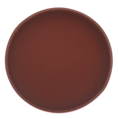 Round Platter Tray Brown