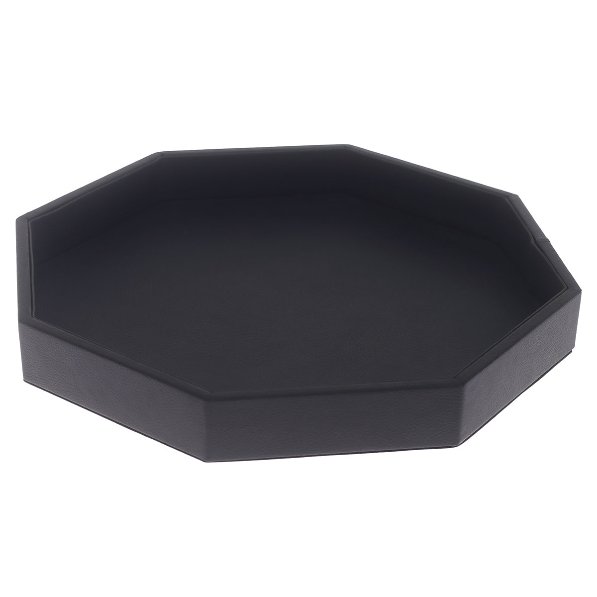 Octagon Platter Tray Black