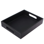 Leatherette Tray Black M - Habitt