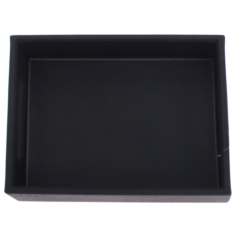 Leatherette Tray Black S - Habitt