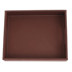 Leatherette Tray Brown L