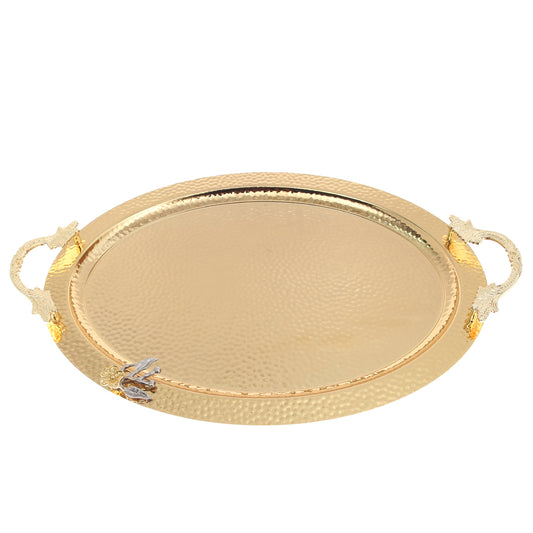 Hammered Oval Tray Large G-2657 - Habitt
