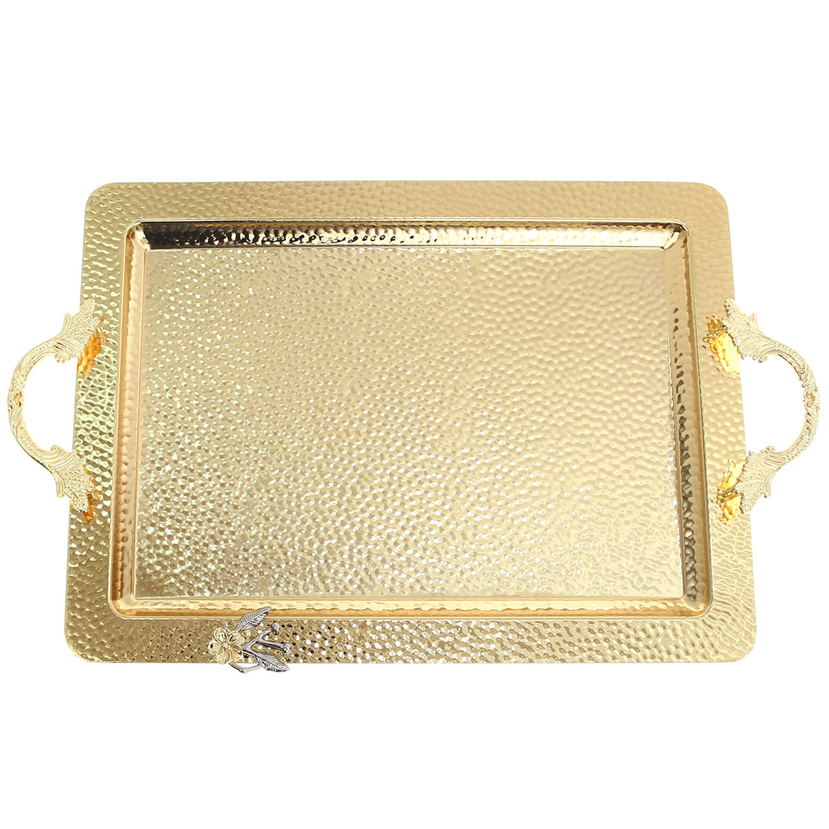 Hammered Rectangle Tray Large G-2626 - Habitt