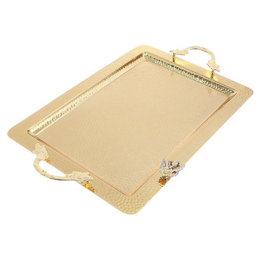 Hammered Rectangle Tray Large G-2626 - Habitt