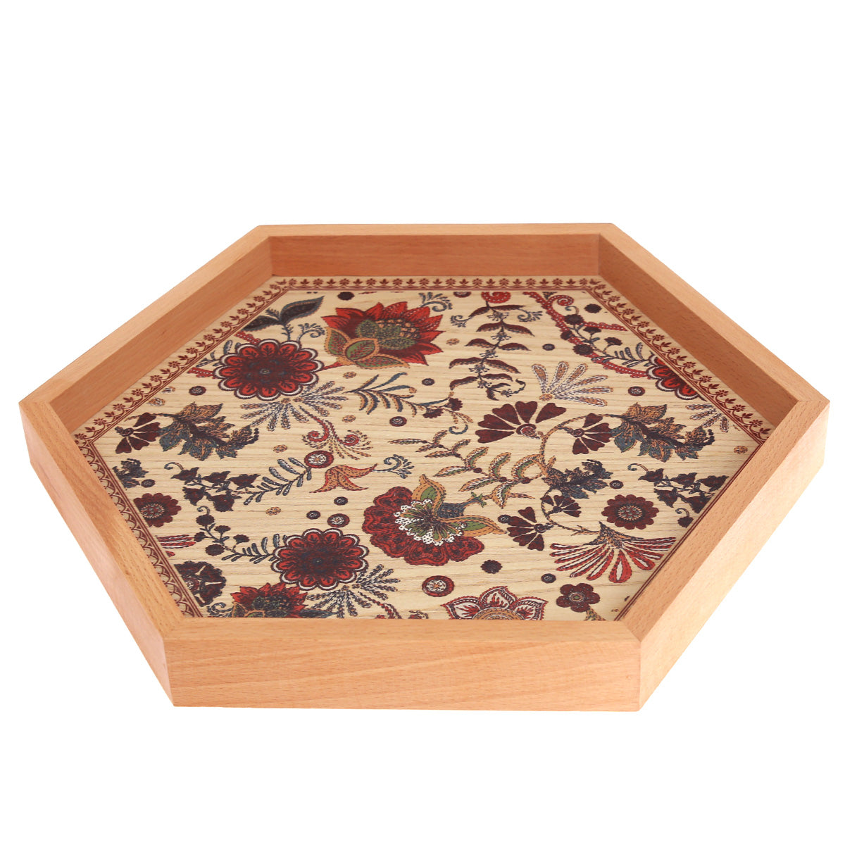 Kashmiri Tray Hexagon