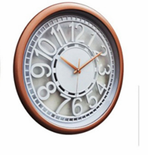 Heritage Cambridge Wall Clock 15 x 15 Inch – Vintage Copper Finish with Raised Numerals (Plastic)