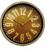 Heritage Oxford 14-Inch Vintage Wall Clock – Antique Roman Numeral Design with Rustic Bronze Plastic Frame