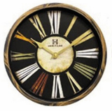 Heritage Oxford 14-Inch Nautical Wall Clock – Blue Rustic with Roman Numerals