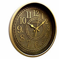 HERITAGE Wall Clock Momentum 15" – Vintage Antique Finish