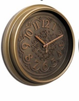 Heritage Glisso Clock – 14.5 Inch Plastic Frame