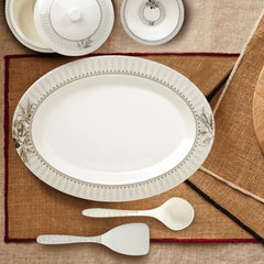 Shadow Bloom Dinner Set – Dark Florals with Deep, Timeless Elegance (22 / 30 / 43 PCS)