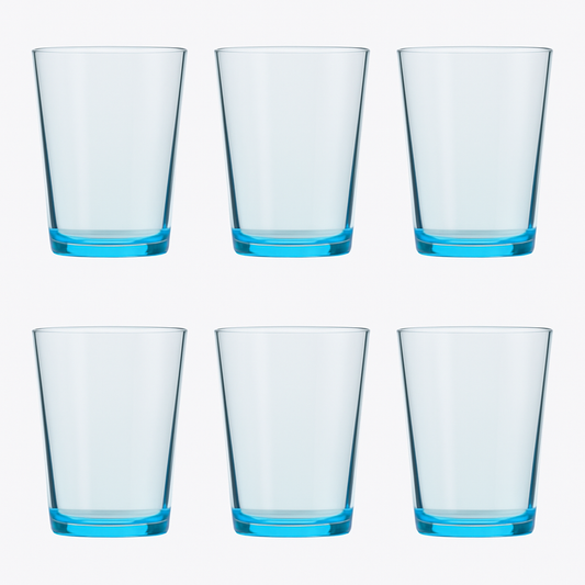 (PACK OF 6) Premium Acrylic Drinking Glass Set – Unbreakable Tumblers Pack of 6