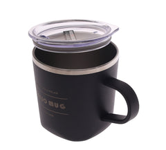 TYESO Insulated Coffee Mug with Lid – Stainless Steel Travel Cup (Pink, Black, Light Blue, Blue)