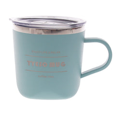 TYESO Insulated Coffee Mug with Lid – Stainless Steel Travel Cup (Pink, Black, Light Blue, Blue)