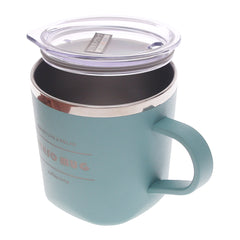 TYESO Insulated Coffee Mug with Lid – Stainless Steel Travel Cup (Pink, Black, Light Blue, Blue)