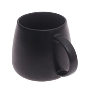 Minimalist Ceramic Mug 490ml – Matte Black or White - Habitt