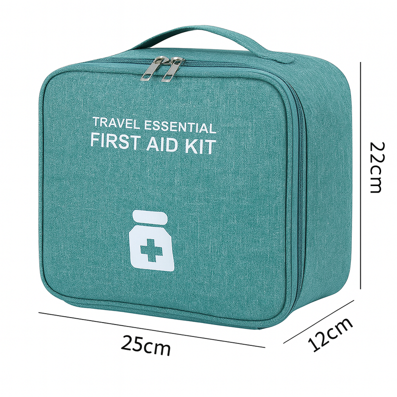 Portable First Aid Medicine Storage Bag – Travel Emergency Organizer - Habitt