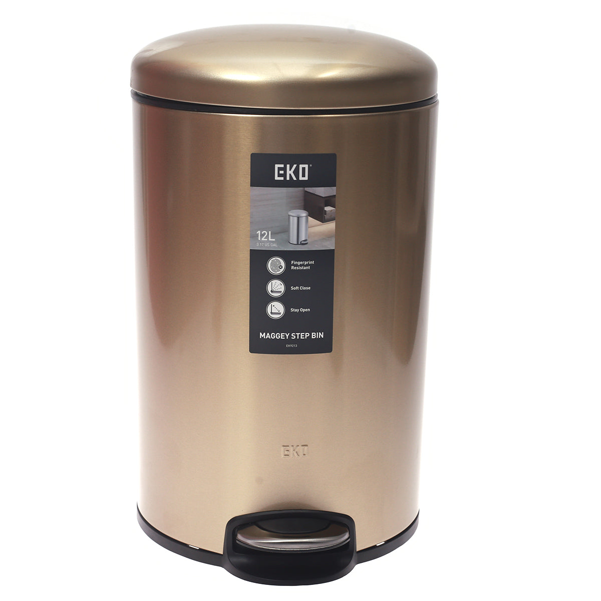 EKO DUSTBIN EK9213-12L C.GOLD