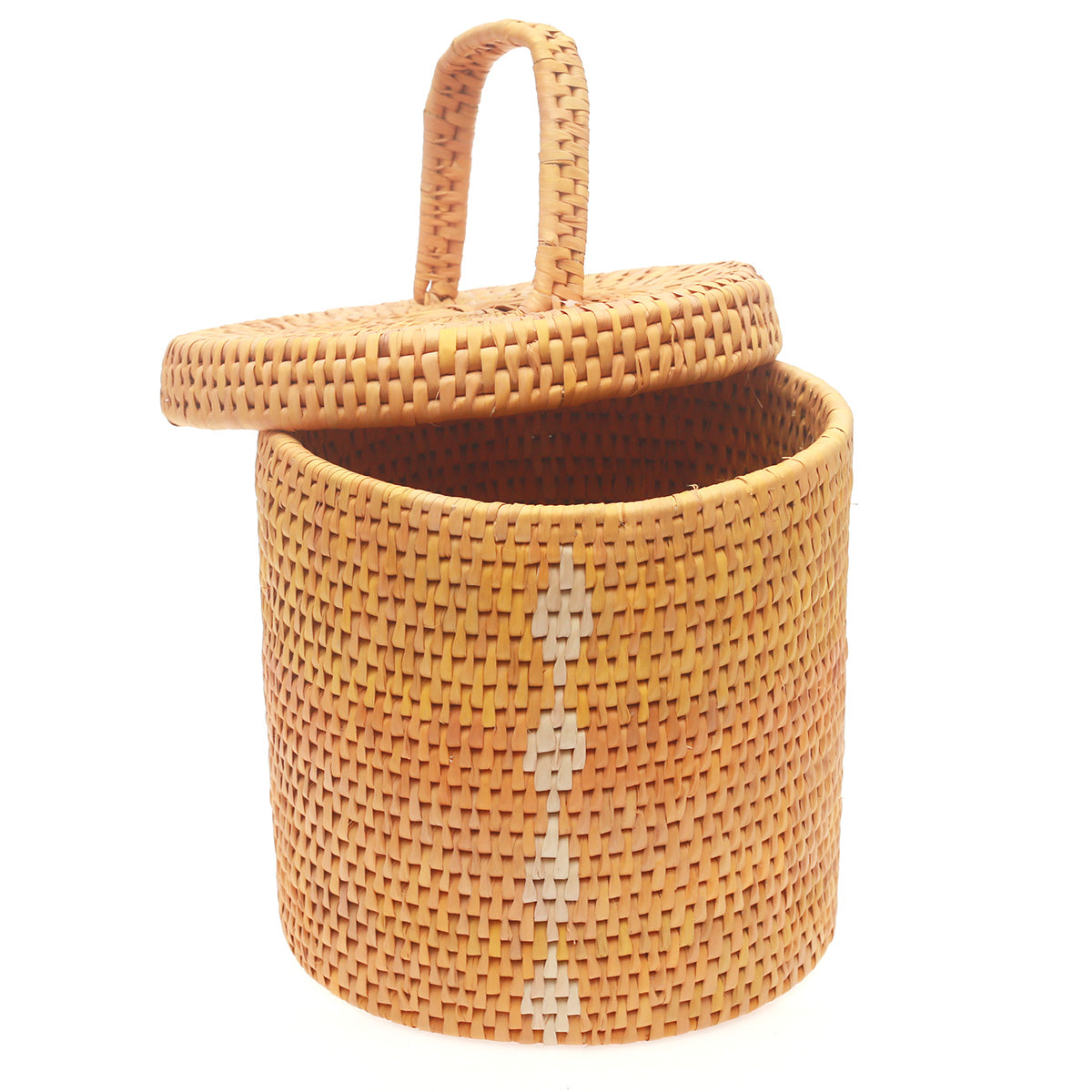 Storage Basket With Cover Cane-One