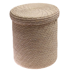 Storage Basket With Cover Cane-Three