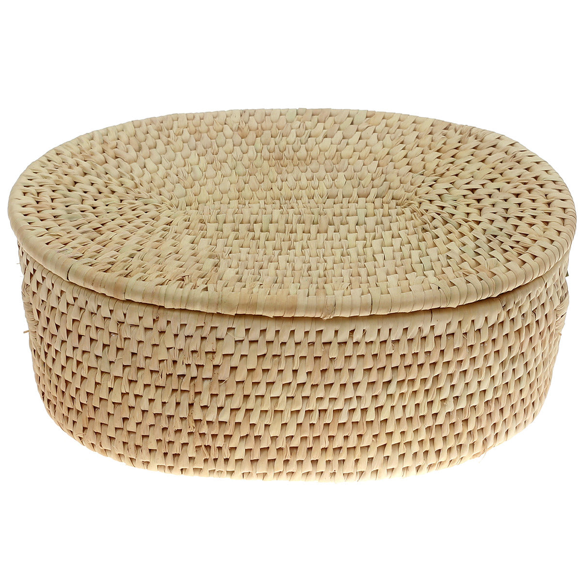 Basket Rectangle with cover Natural