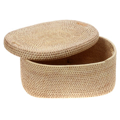 Basket Rectangle with cover L Natural