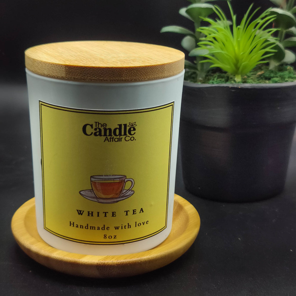 White Tea - Premium Matte White Jar