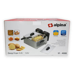SS.Deep Fryer Twin Bowl F-4008 - Alpina