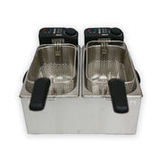 SS.Deep Fryer Twin Bowl F-4008 - Alpina - Habitt