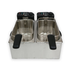 SS.Deep Fryer Twin Bowl F-4008 - Alpina